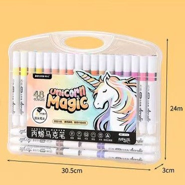 ACRYLIC MARKER 48 PIECES BL-615-48
