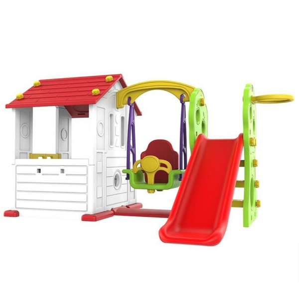 ACTIVITY PLAYHOUSE WITH SLIDE & SWING CHD-532