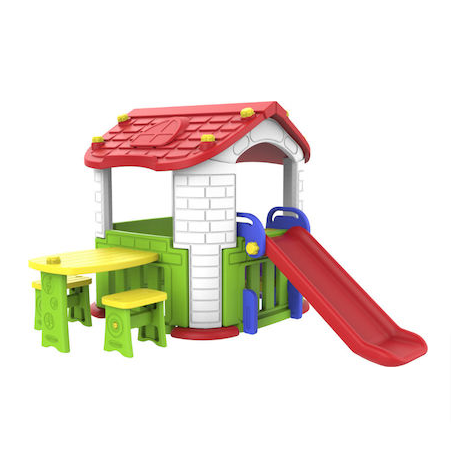 ACTIVITY PLAYHOUSE WITH SLIDE & TABLE CHD-805
